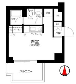藤和シティコープ新丸子 8階 間取り図