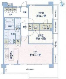 ウエリス鎌倉由比ヶ浜 2階 間取り図