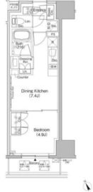 ザ・パークハビオ日本橋茅場町 906 間取り図