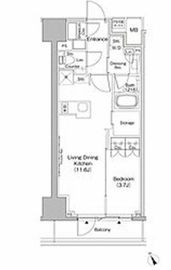 ザ・パークハビオ日本橋茅場町 207 間取り図