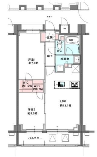 スプリングスクエア永福 205 間取り図