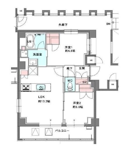 スプリングスクエア永福 107 間取り図
