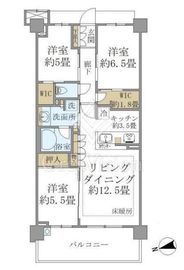 ブリリアシティ横浜磯子 6階 間取り図