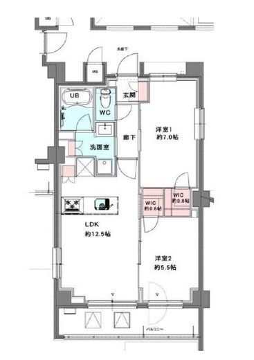スプリングスクエア永福 101 間取り図