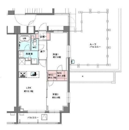 スプリングスクエア永福 301 間取り図