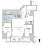 ブリリアイスト浅草 1304 間取り図