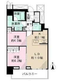 ザ・パークハウス晴海タワーズ ティアロレジデンス 29階 間取り図