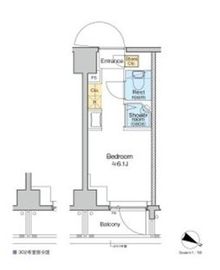 TOMORE田端 202 間取り図