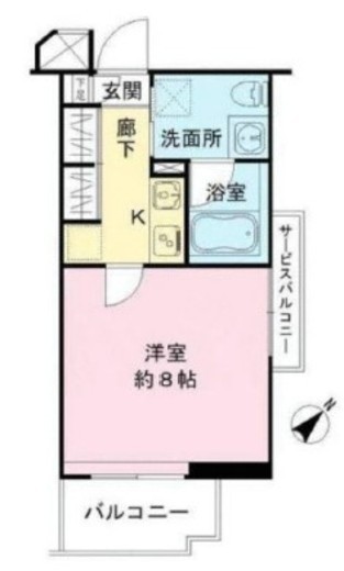 リヴシティ駒沢大学 4階 間取り図