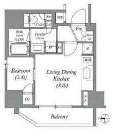 ACP Residence錦糸町 1201 間取り図