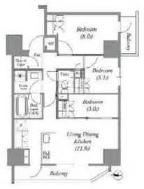 ACP Residence錦糸町 303 間取り図