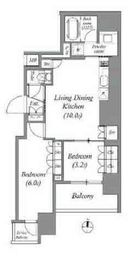 ACP Residence錦糸町 404 間取り図