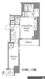ACP Residence錦糸町 1004 間取り図