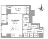 プラネソシエプラス旗の台 202 間取り図