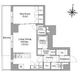 プラネソシエプラス旗の台 502 間取り図