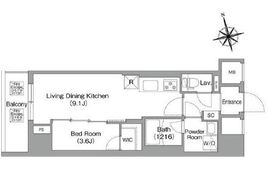 コンフォリア・リヴ南砂町EAST 301 間取り図
