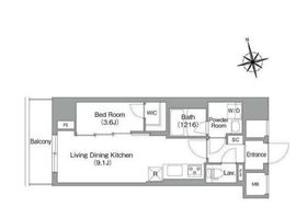 コンフォリア・リヴ南砂町EAST 202 間取り図