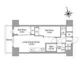 コンフォリア・リヴ南砂町EAST 308 間取り図