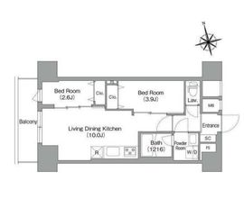 コンフォリア・リヴ南砂町EAST 708 間取り図