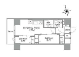 コンフォリア・リヴ南砂町EAST 511 間取り図