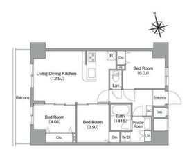 コンフォリア・リヴ南砂町EAST 909 間取り図