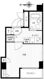 ラグーンシティ芝公園 5階 間取り図