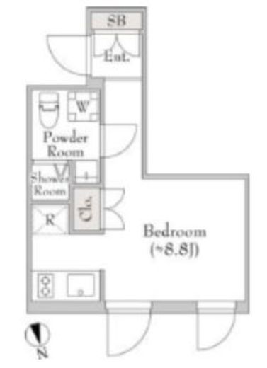 テラブリック南大井 102 間取り図