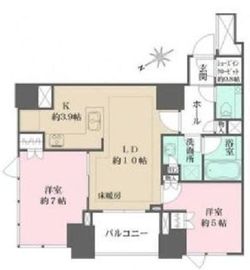 アルビオ・ザ・タワー千代田飯田橋 4階 間取り図