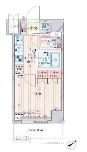 ルーブル横濱反町 2階 間取り図