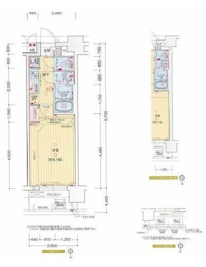 プレサンス横浜大通り公園 6階 間取り図