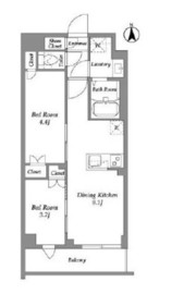ザ・グラヴィティ新宿 414 間取り図