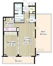 ラグゼガーデン松原 302 間取り図