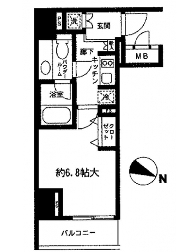 MG目黒駅前 201 間取り図