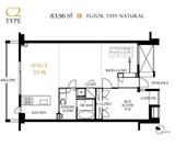 レジディア北新宿 205 間取り図