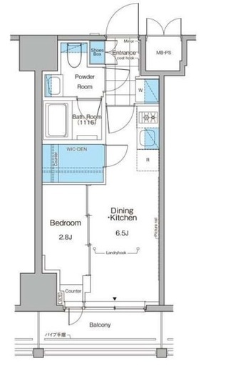 ルフォンプログレ横浜関内 703 間取り図