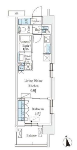 スカイグランデ津田沼 1018 間取り図