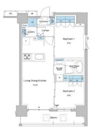 ルフォンプログレ志村坂上 506 間取り図