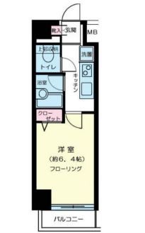 ステージファースト恵比寿 4階 間取り図