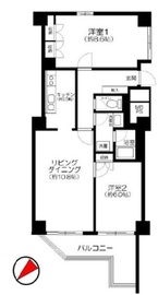 クレール白金台 9階 間取り図