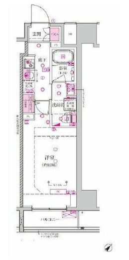 ベルシード西巣鴨 9階 間取り図