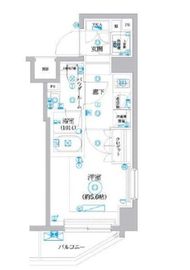 セジョリ横浜鶴見Ⅲ 501 間取り図