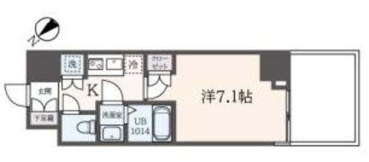 フェルテ中野 503 間取り図
