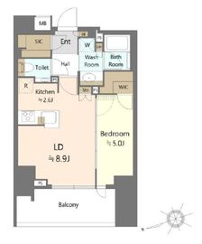 ザ・パークハウス品川荏原中延 11階 間取り図