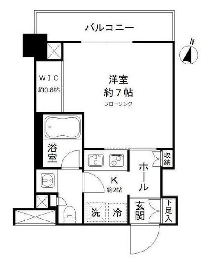 JP noie 亀戸 (ジェーピーノイエ亀戸) 2階 間取り図