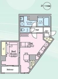 Daiwaグレイスメゾン亀戸 103 間取り図