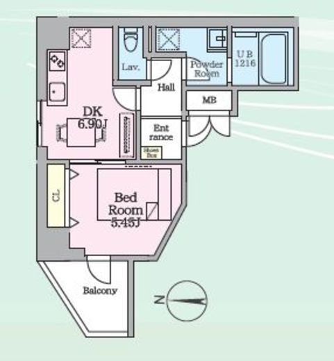 Daiwaグレイスメゾン亀戸 702 間取り図