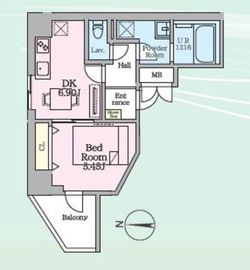 Daiwaグレイスメゾン亀戸 702 間取り図