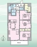 Daiwaグレイスメゾン亀戸 601 間取り図