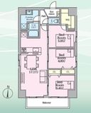 Daiwaグレイスメゾン亀戸 701 間取り図