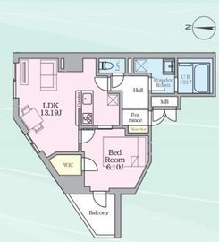 Daiwaグレイスメゾン亀戸 403 間取り図